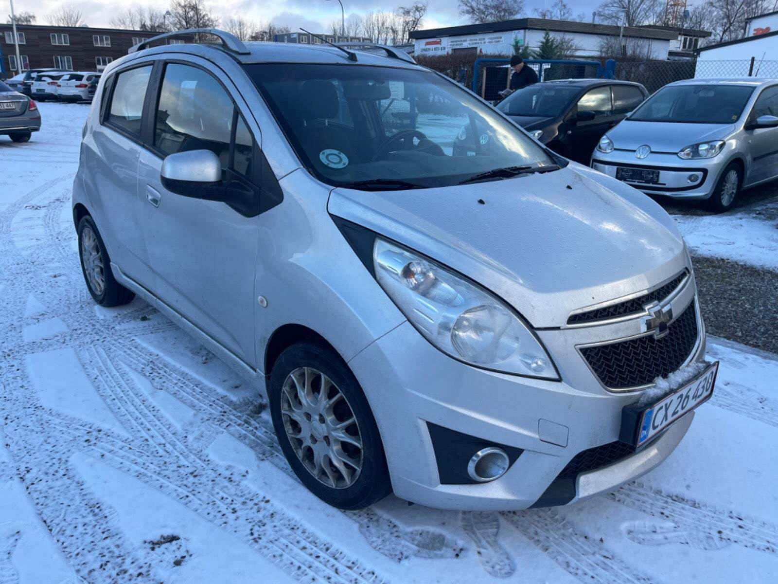 Sølv Chevrolet Spark fra 2012