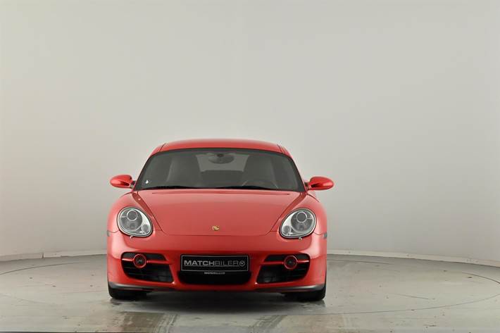 Rød Porsche Cayman fra 2006