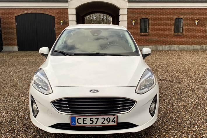Hvid Ford Fiesta fra 2018