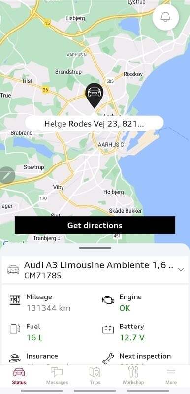 Grå Audi A3 fra 2016