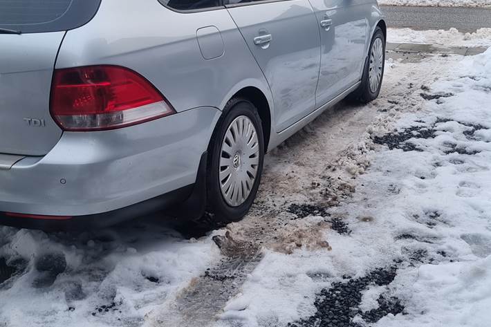 Sølv VW Golf V fra 2007