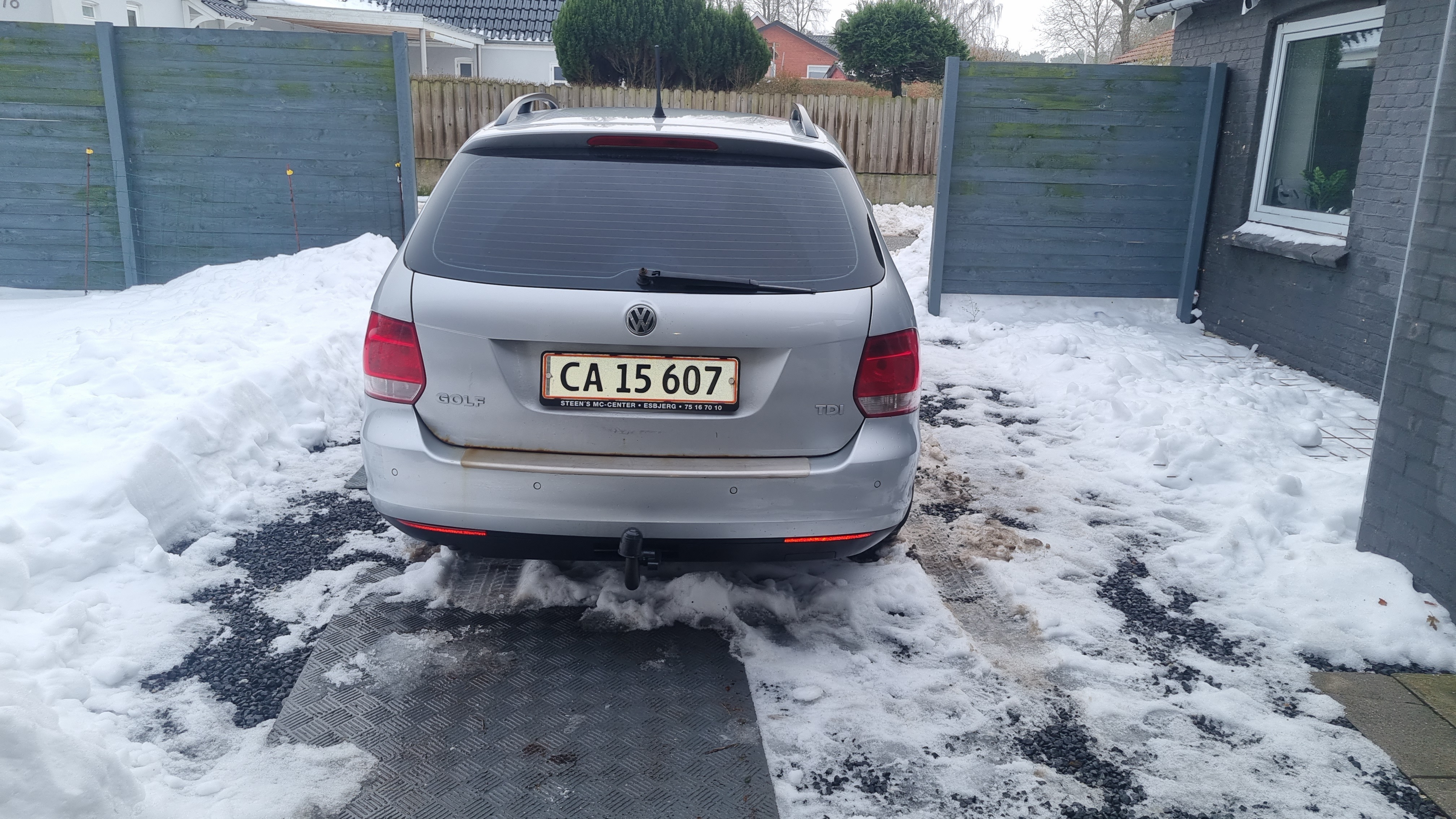 Sølv VW Golf V fra 2007