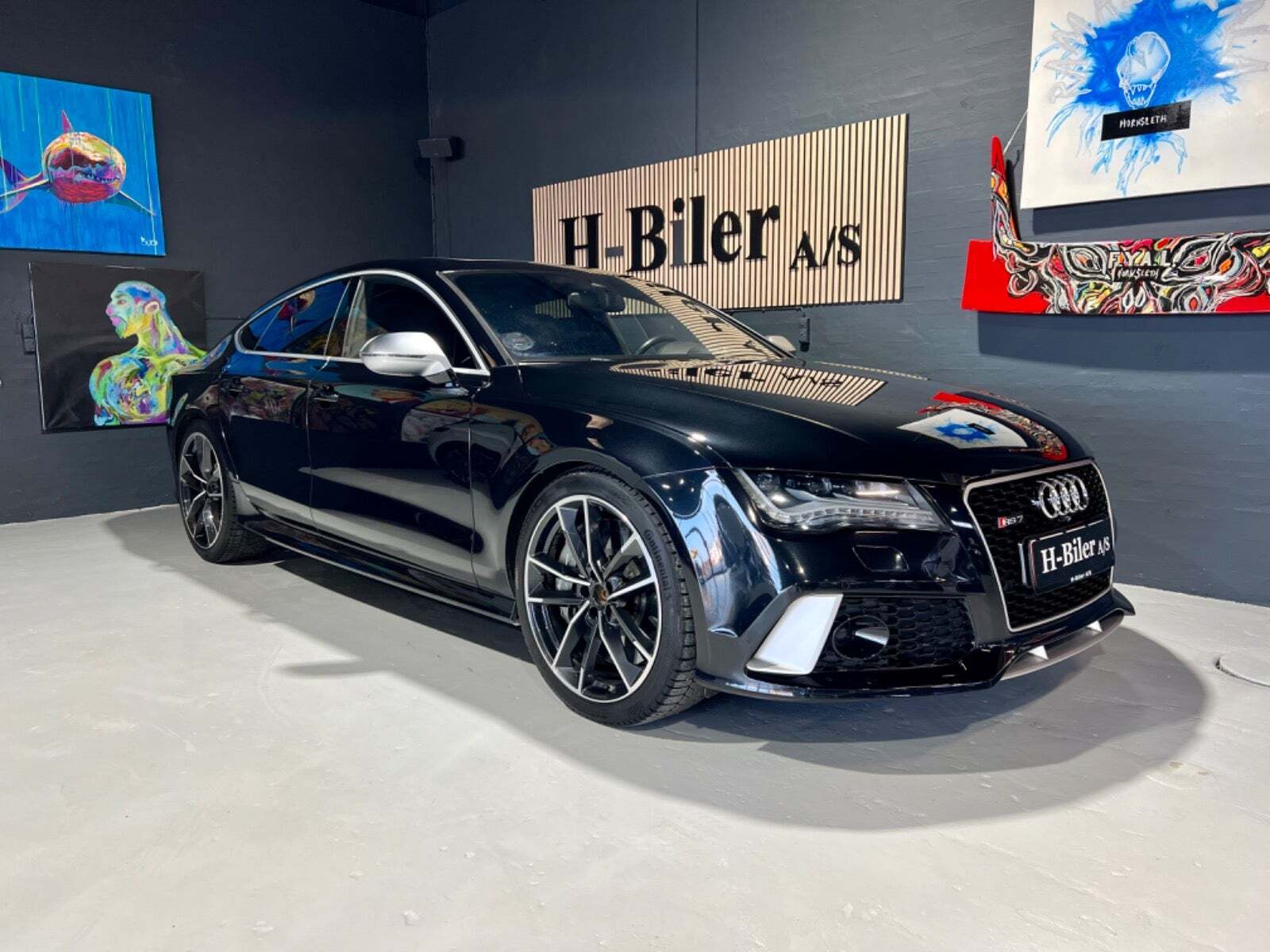 Sort Audi RS7 fra 2014