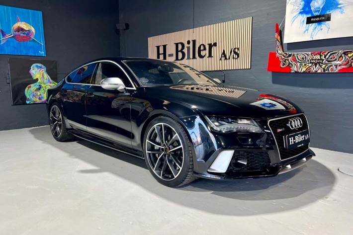 Sort Audi RS7 fra 2014