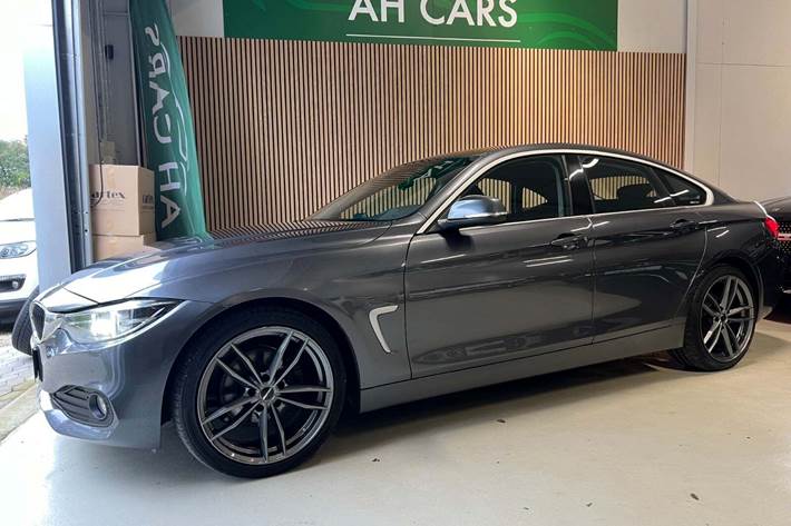 Grå BMW 420d fra 2018