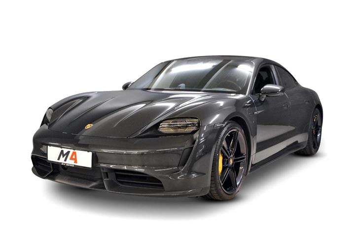 Grå Porsche Taycan Turbo S fra 2020