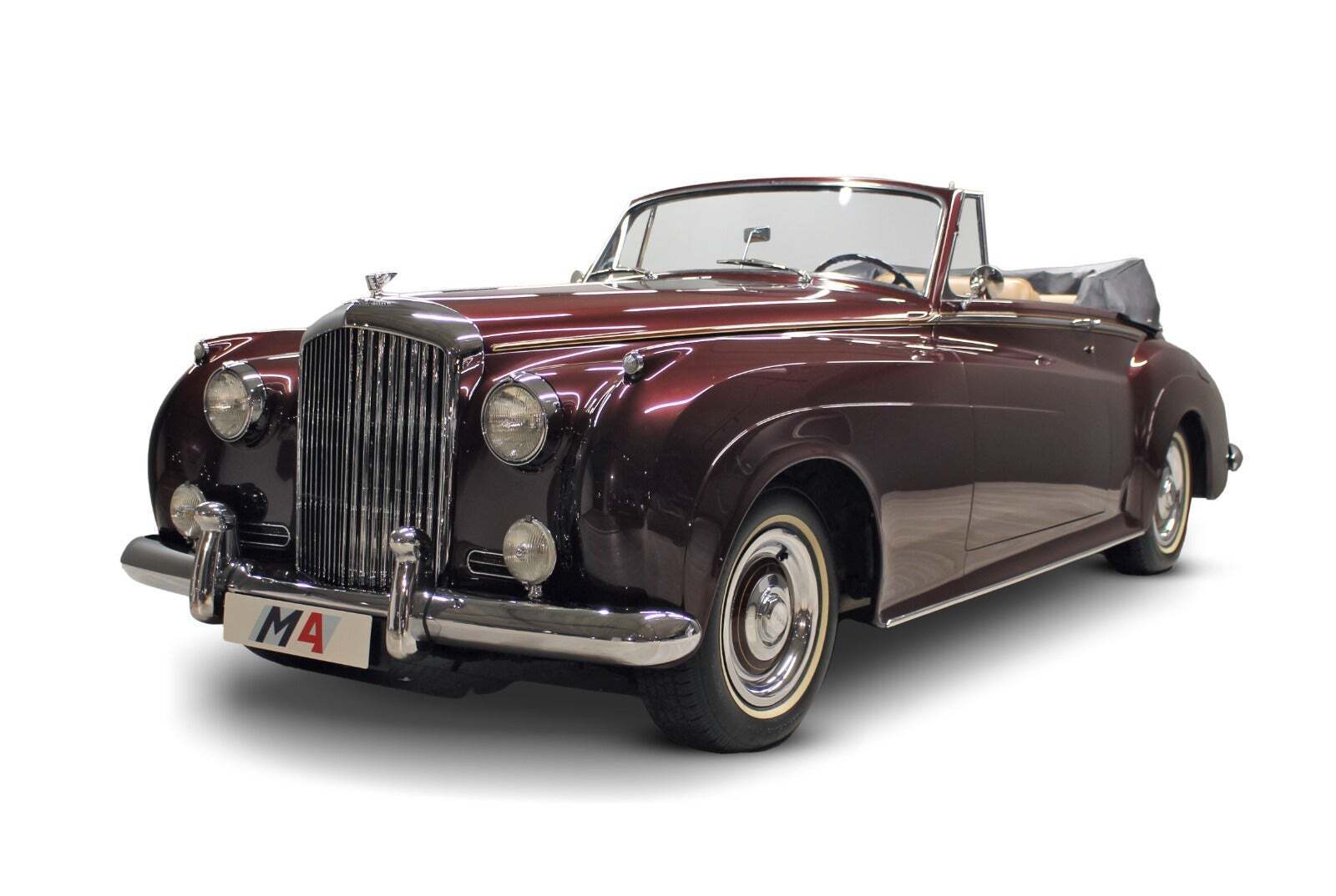 Rød Bentley S1 fra 1957