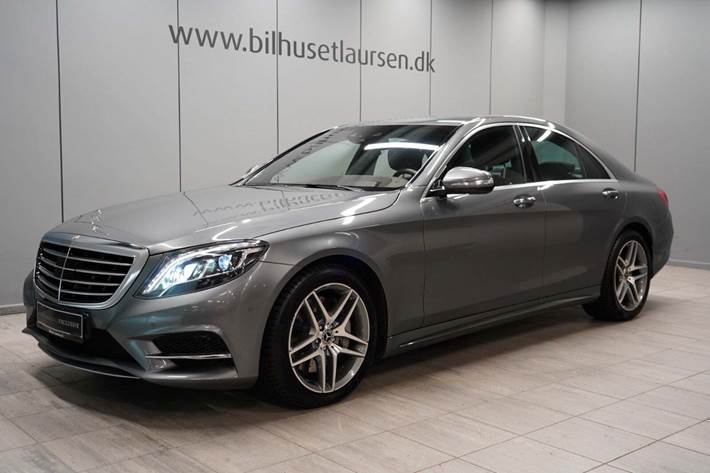 Grå Mercedes S350 d fra 2017