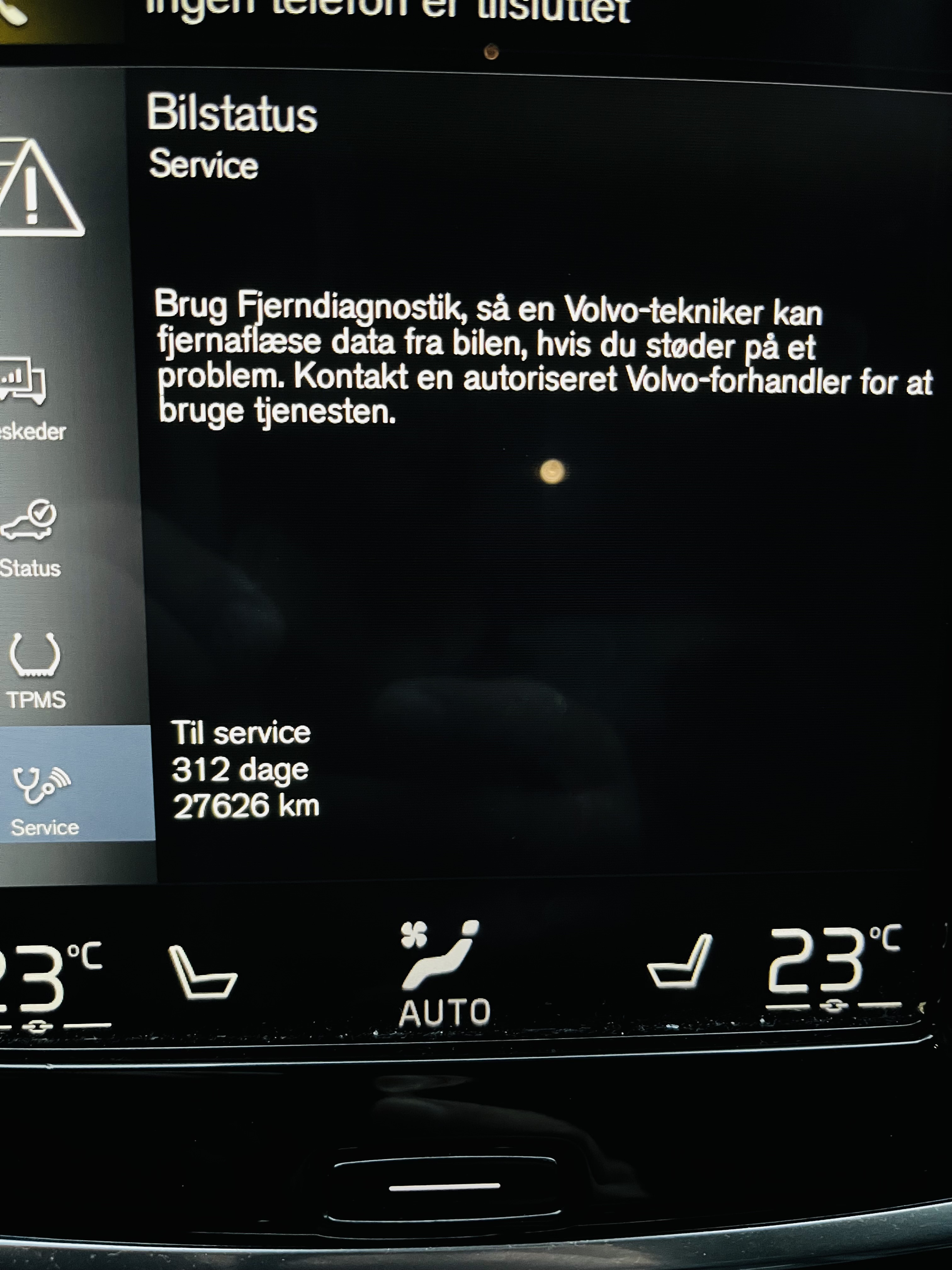 Grå Volvo S90 fra 2020