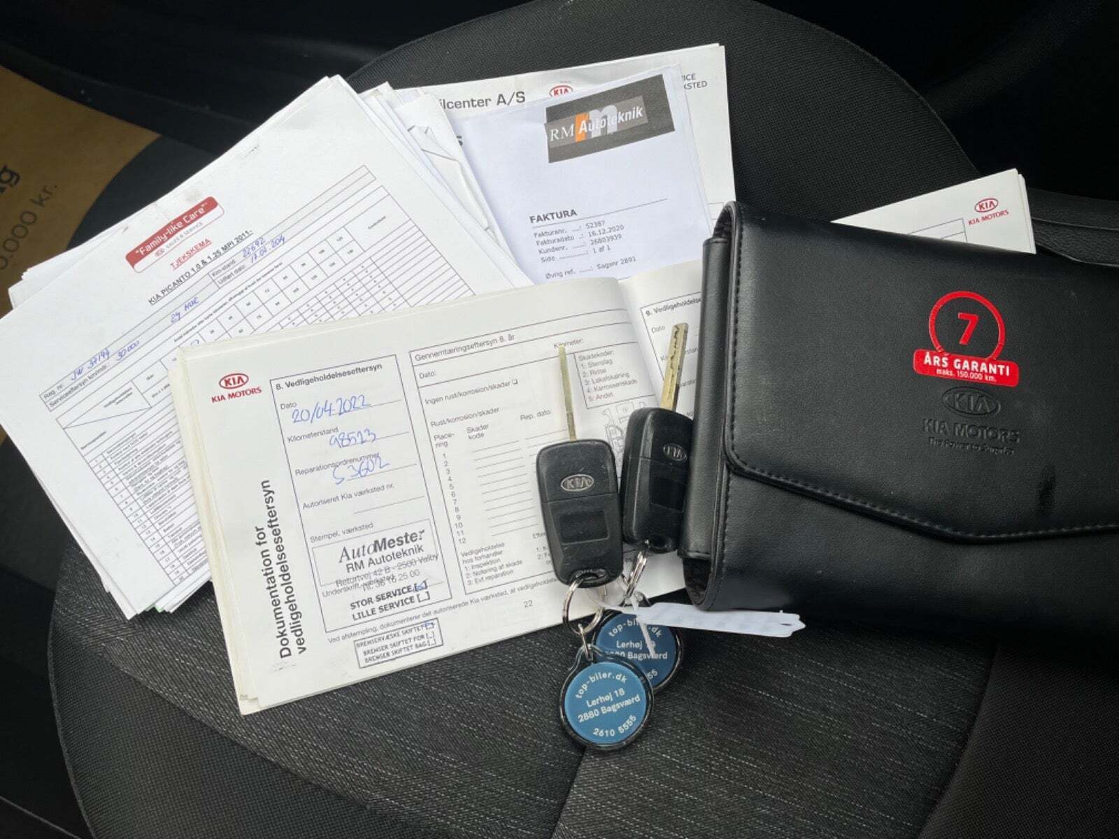 Hvid Kia Picanto fra 2012