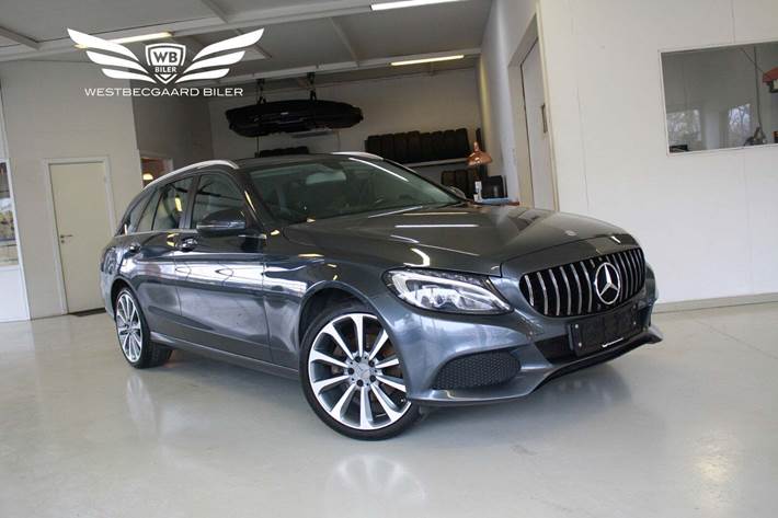 Grå Mercedes C200 fra 2016