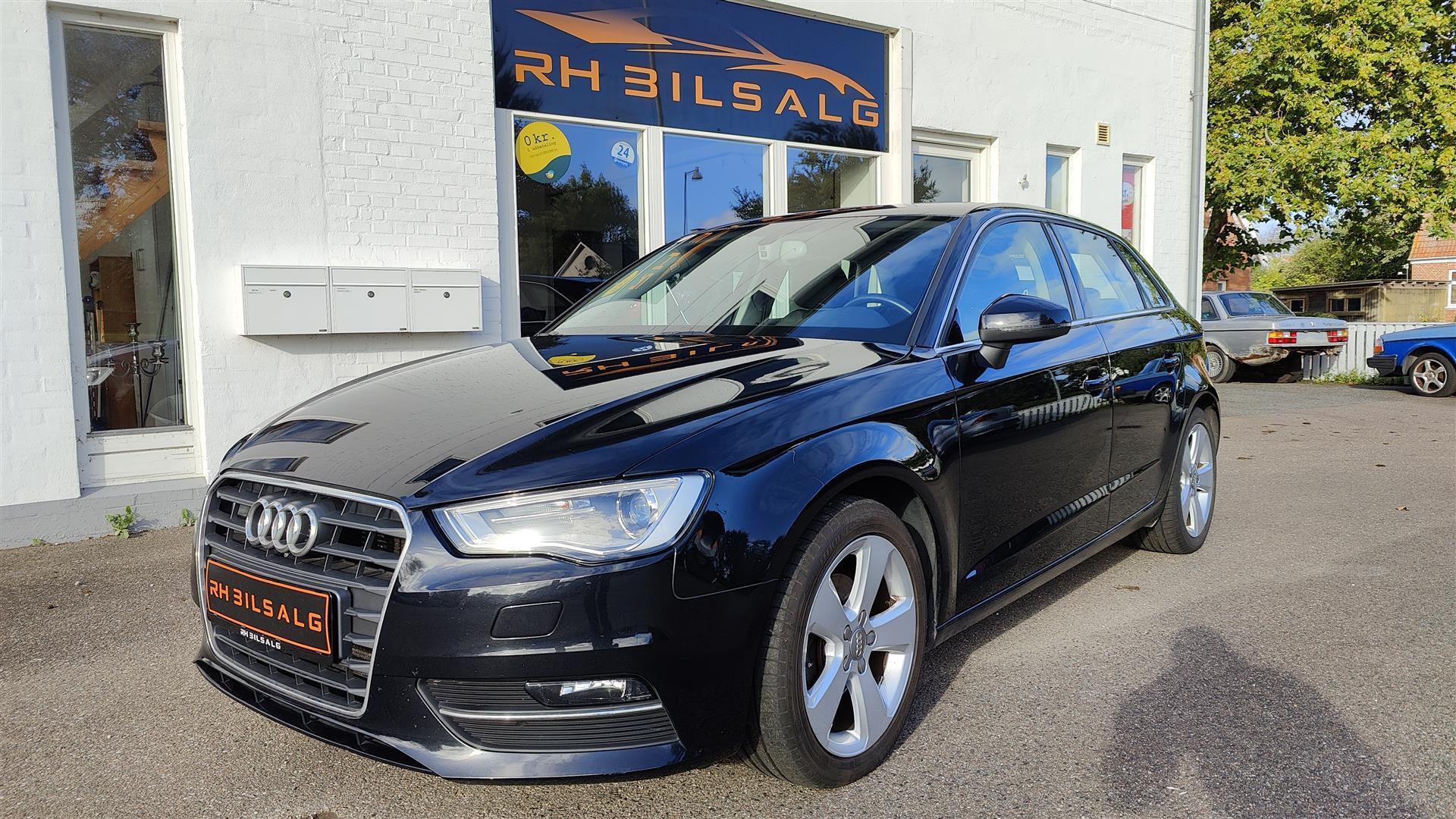 Sort Audi A3 fra 2013