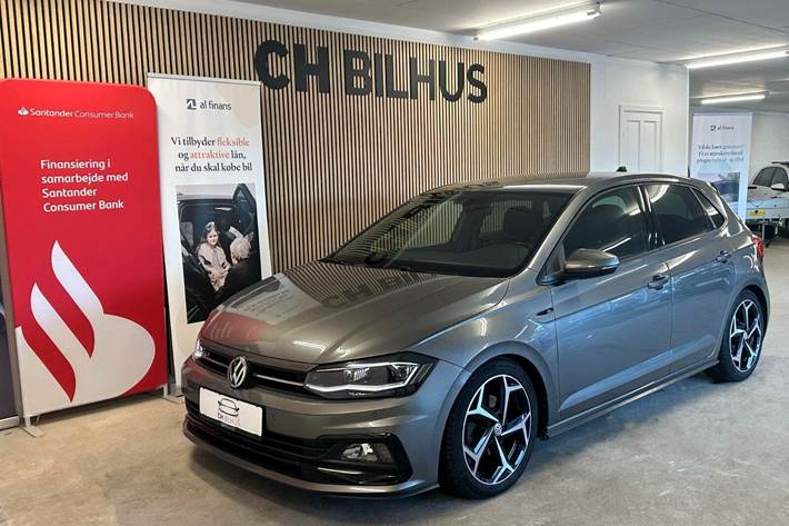 Grå VW Polo fra 2019
