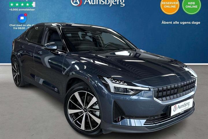 Blå Polestar 2 fra 2021