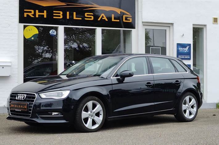 Sort Audi A3 fra 2013