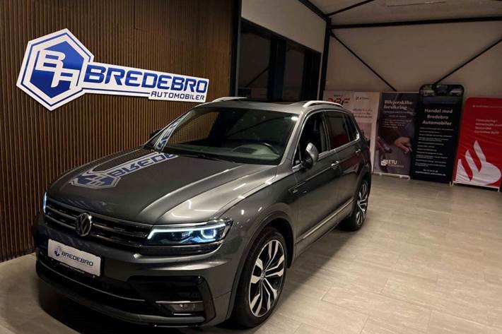Grå VW Tiguan fra 2018