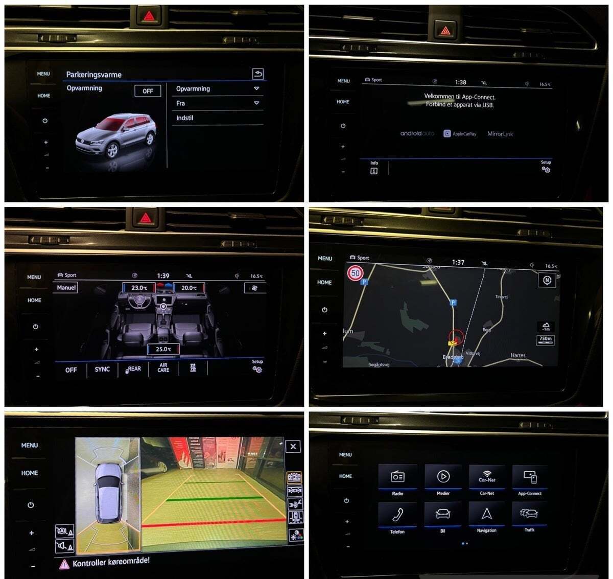 Grå VW Tiguan fra 2018