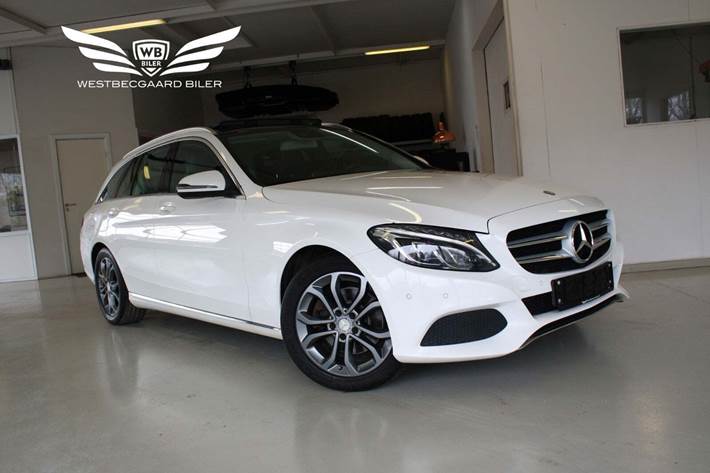 Hvid Mercedes C220 d fra 2015