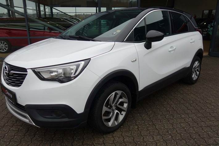 Hvid Opel Crossland X fra 2018