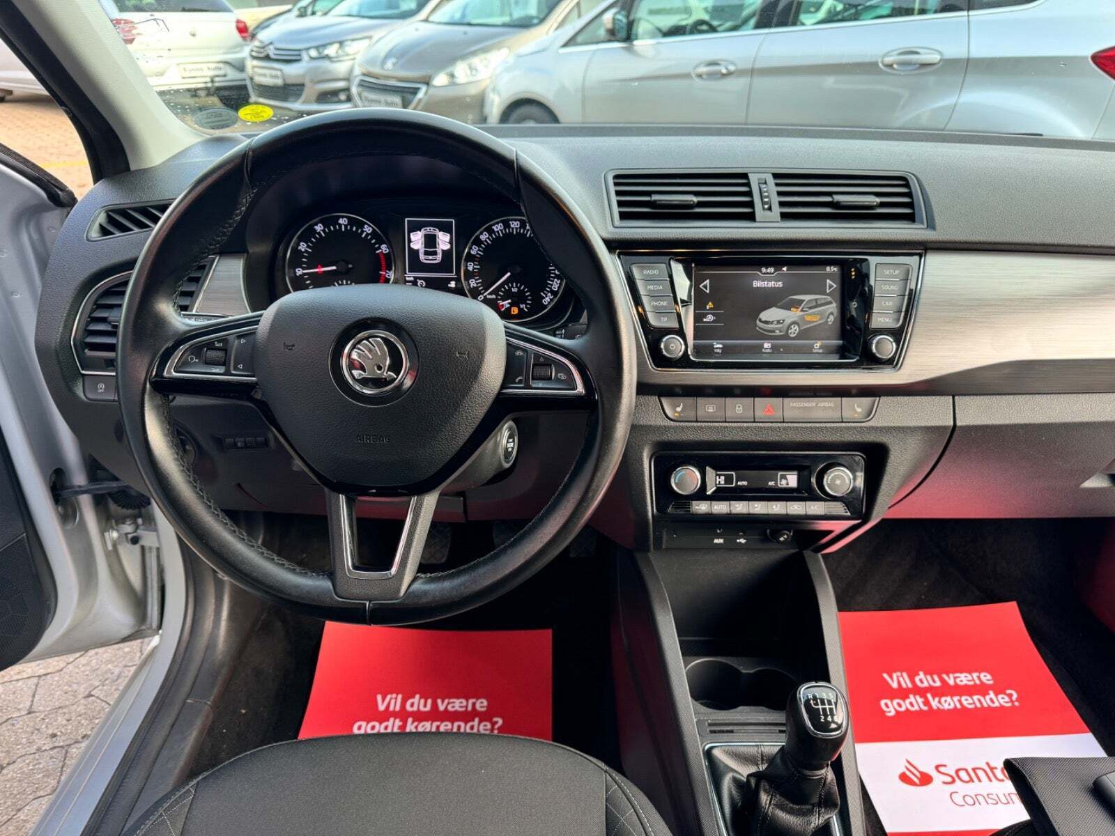 Sølv Skoda Fabia fra 2018