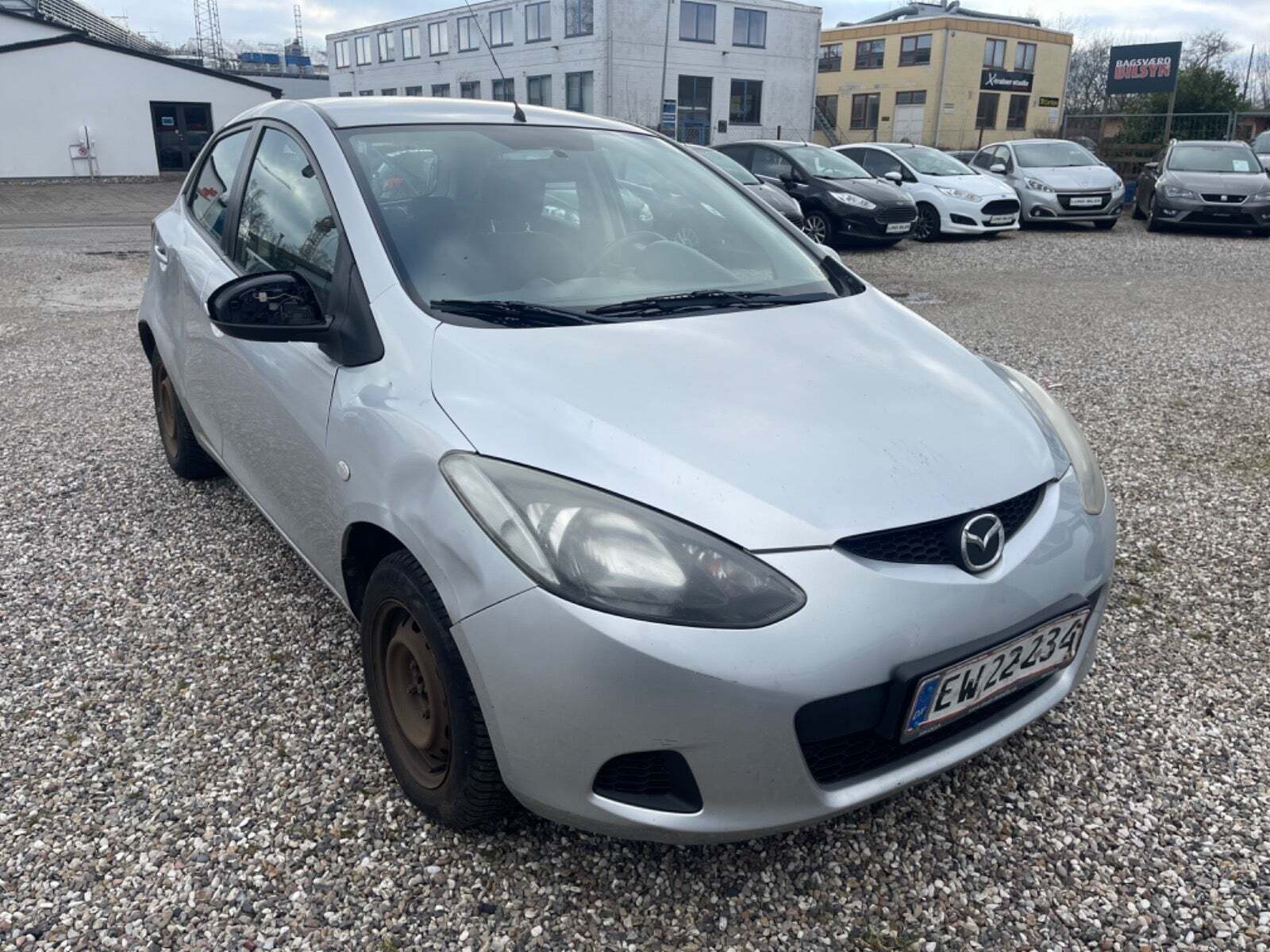 Sølv Mazda 2 fra 2009