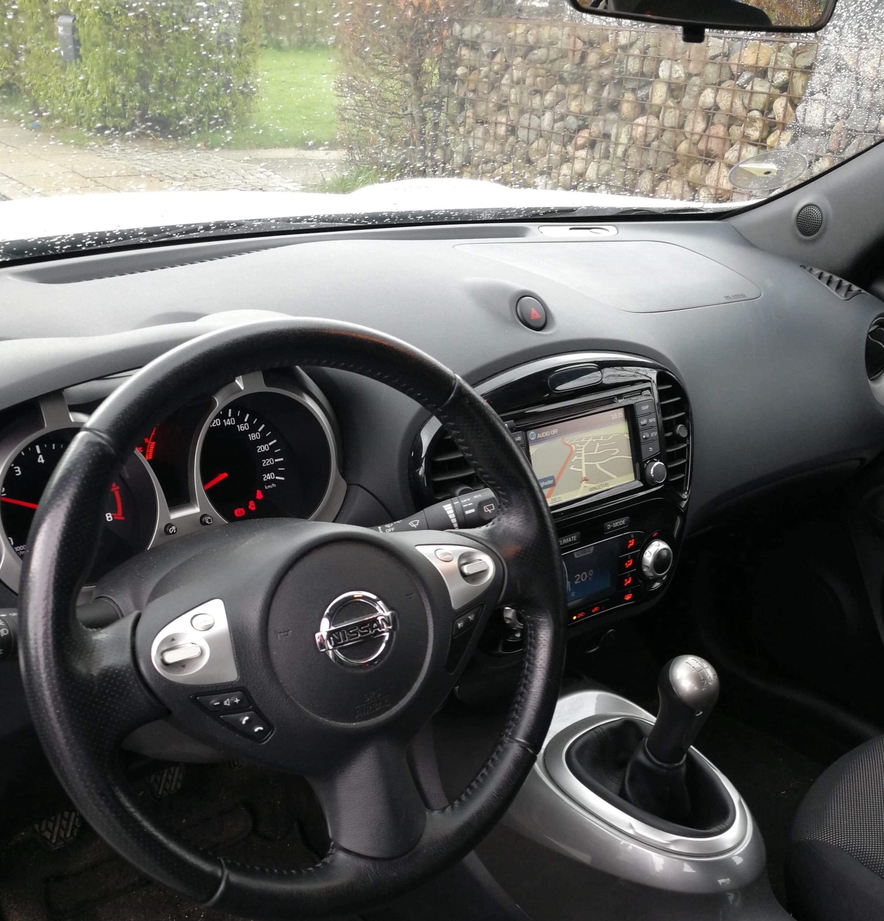 Hvid Nissan Juke fra 2014