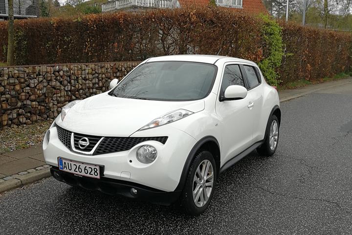 Hvid Nissan Juke fra 2014