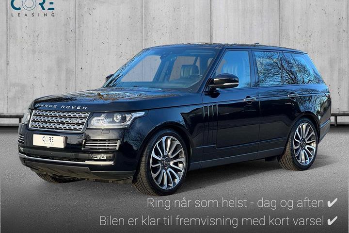 Sort Land Rover Range Rover fra 2017 set udefra
