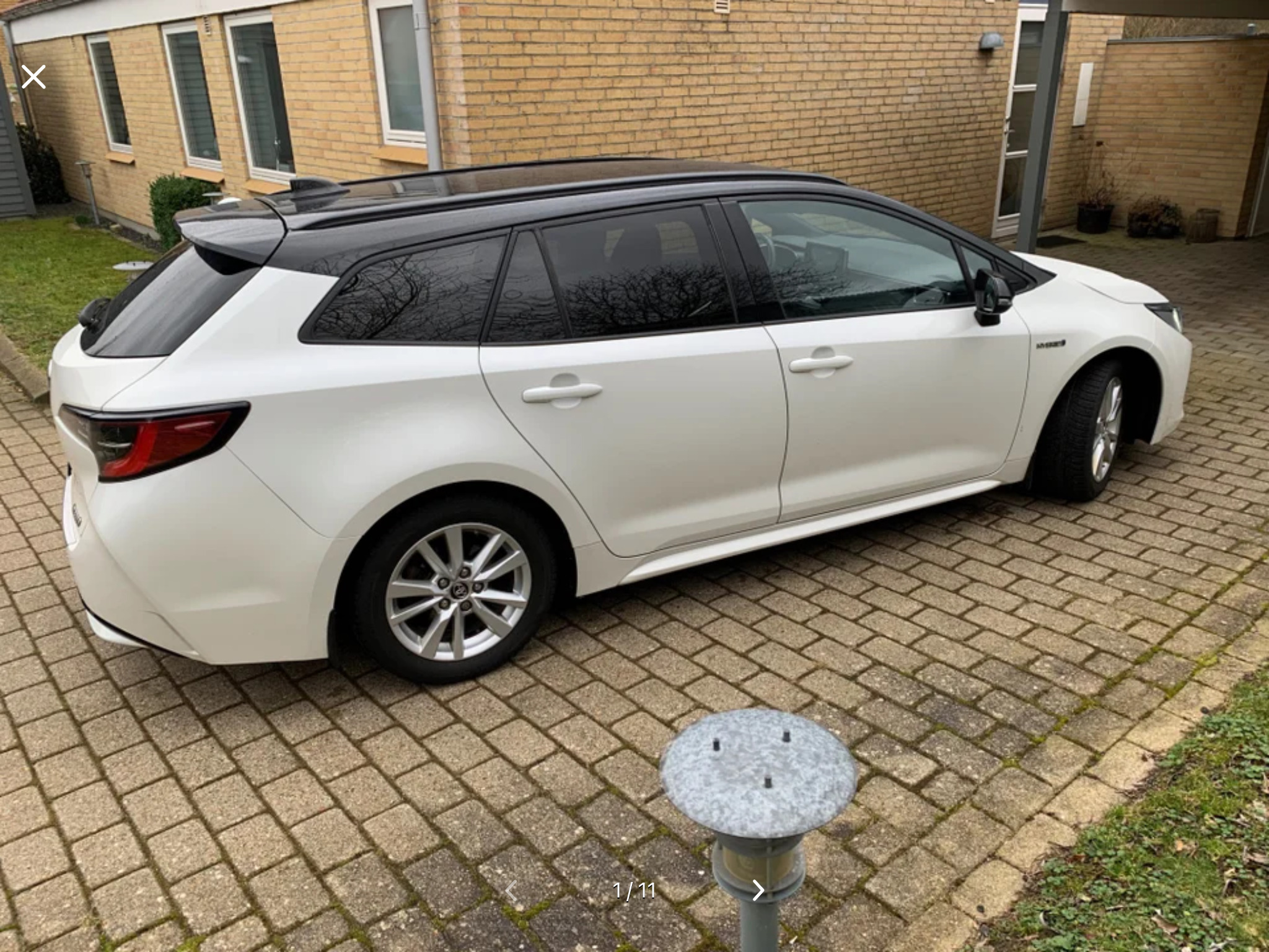 Hvid Toyota Corolla fra 2019