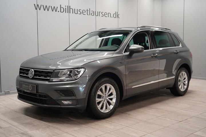 Grå VW Tiguan fra 2020 set udefra