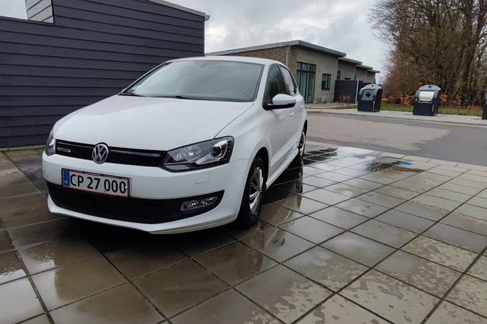 Hvid VW Polo fra 2016