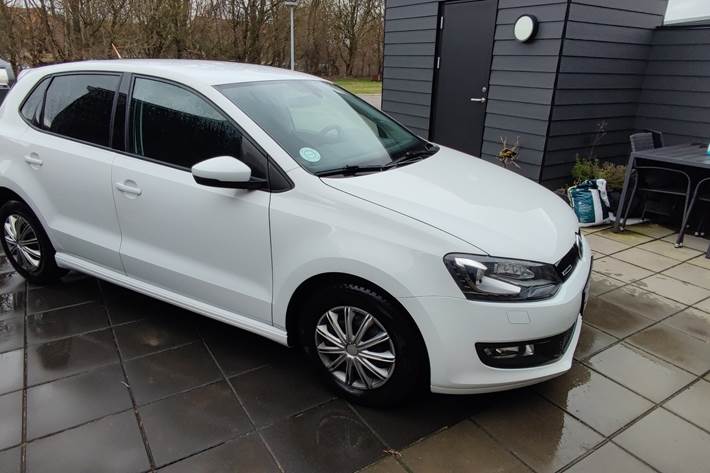 Hvid VW Polo fra 2016