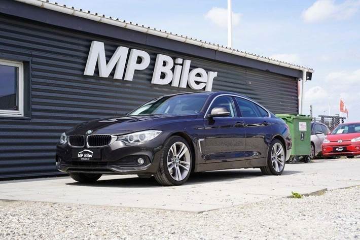 Grå BMW 420d fra 2017