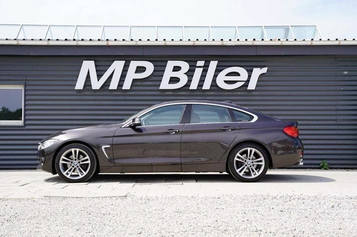 Grå BMW 420d fra 2017