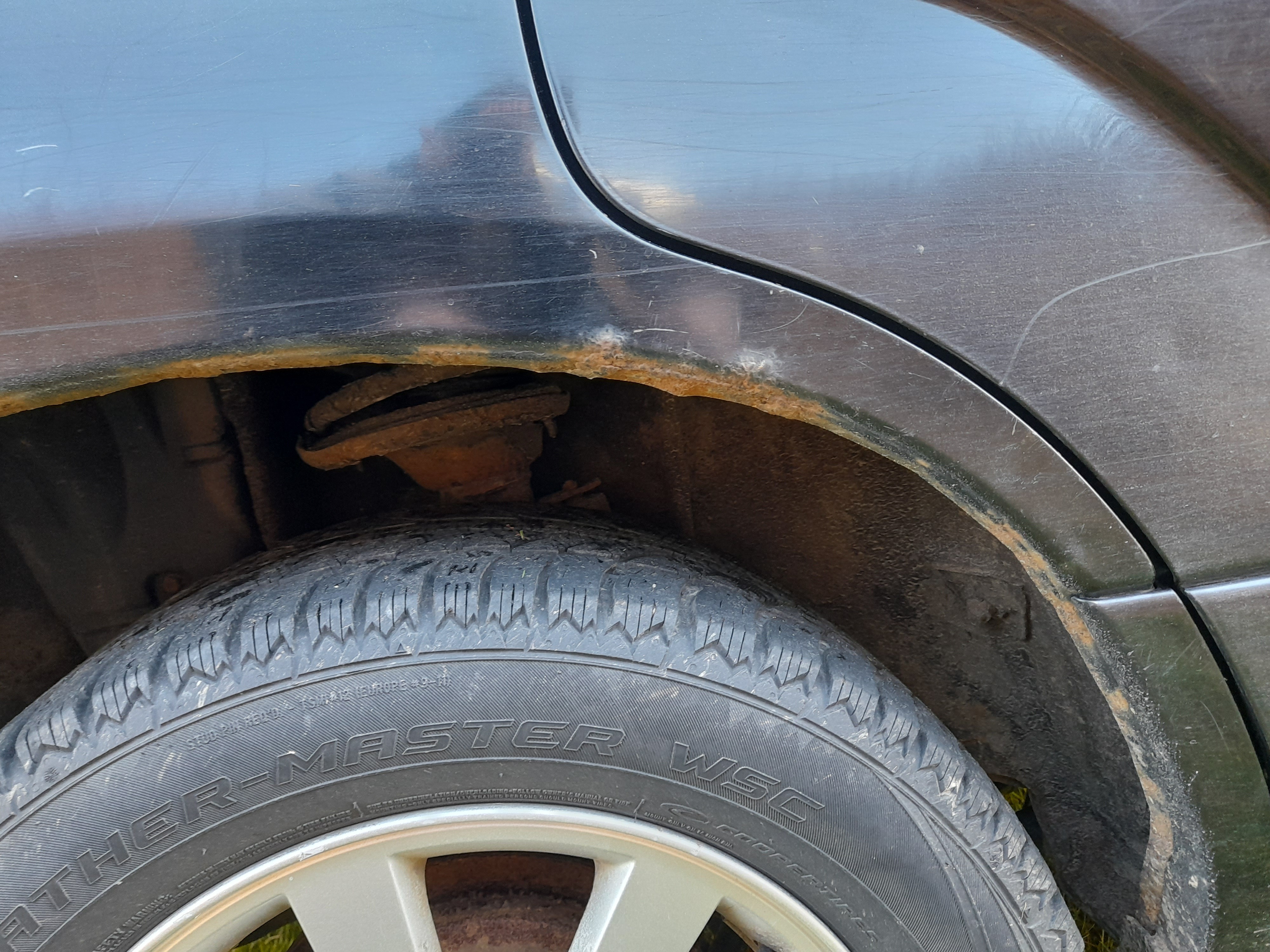 Sort Subaru Forester fra 2008