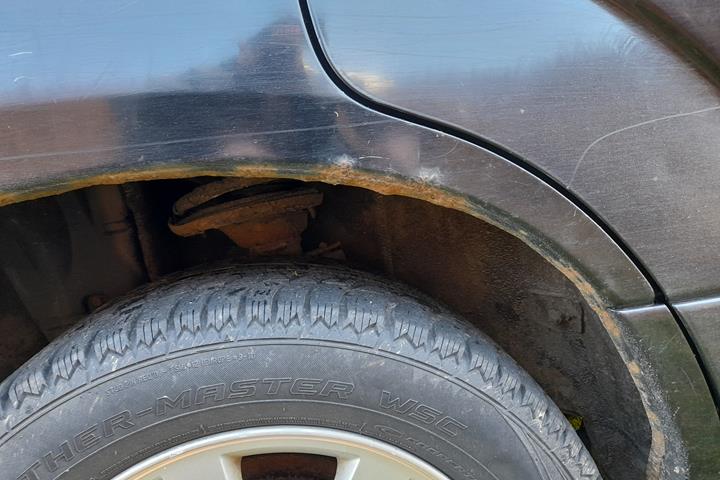 Sort Subaru Forester fra 2008