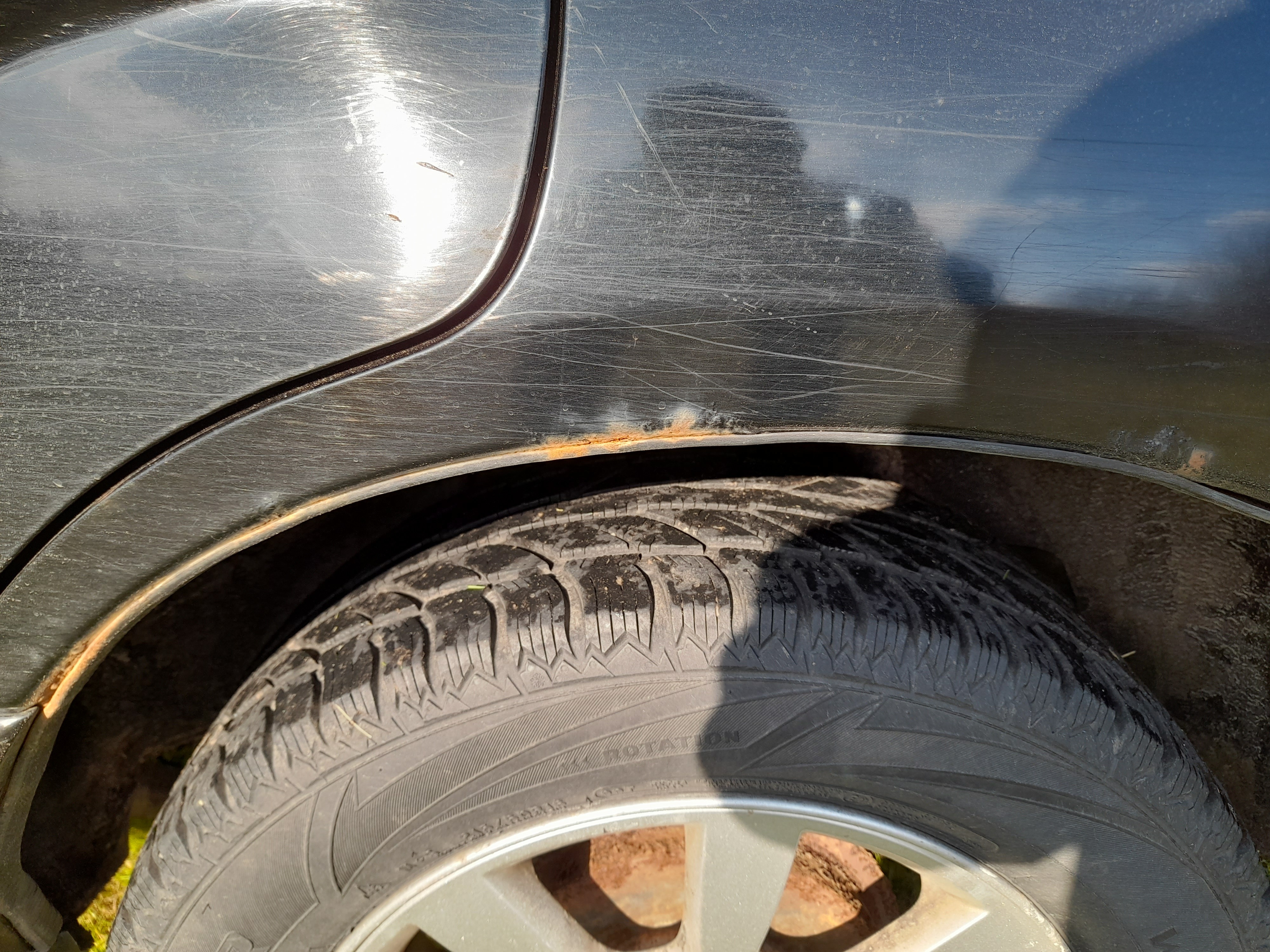 Sort Subaru Forester fra 2008