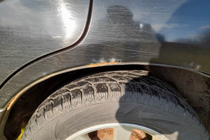 Sort Subaru Forester fra 2008