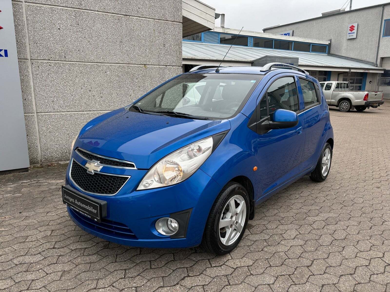 Blå Chevrolet Spark fra 2010