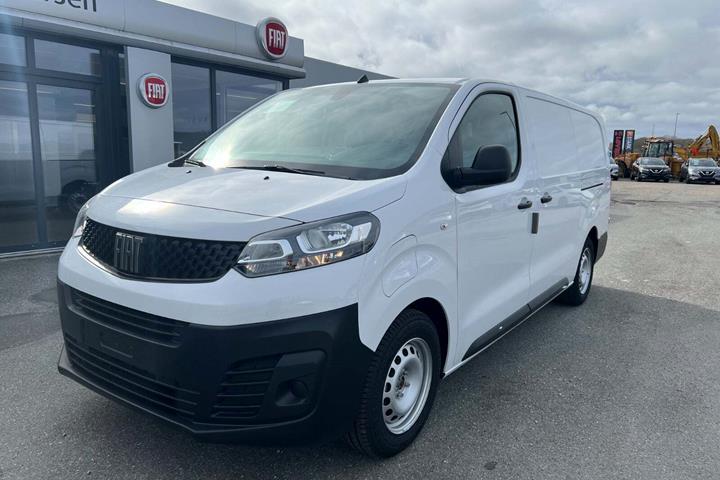 Hvid Fiat Scudo E fra 2023 set udefra