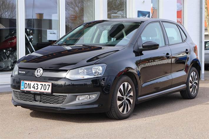 Sort VW Polo fra 2016