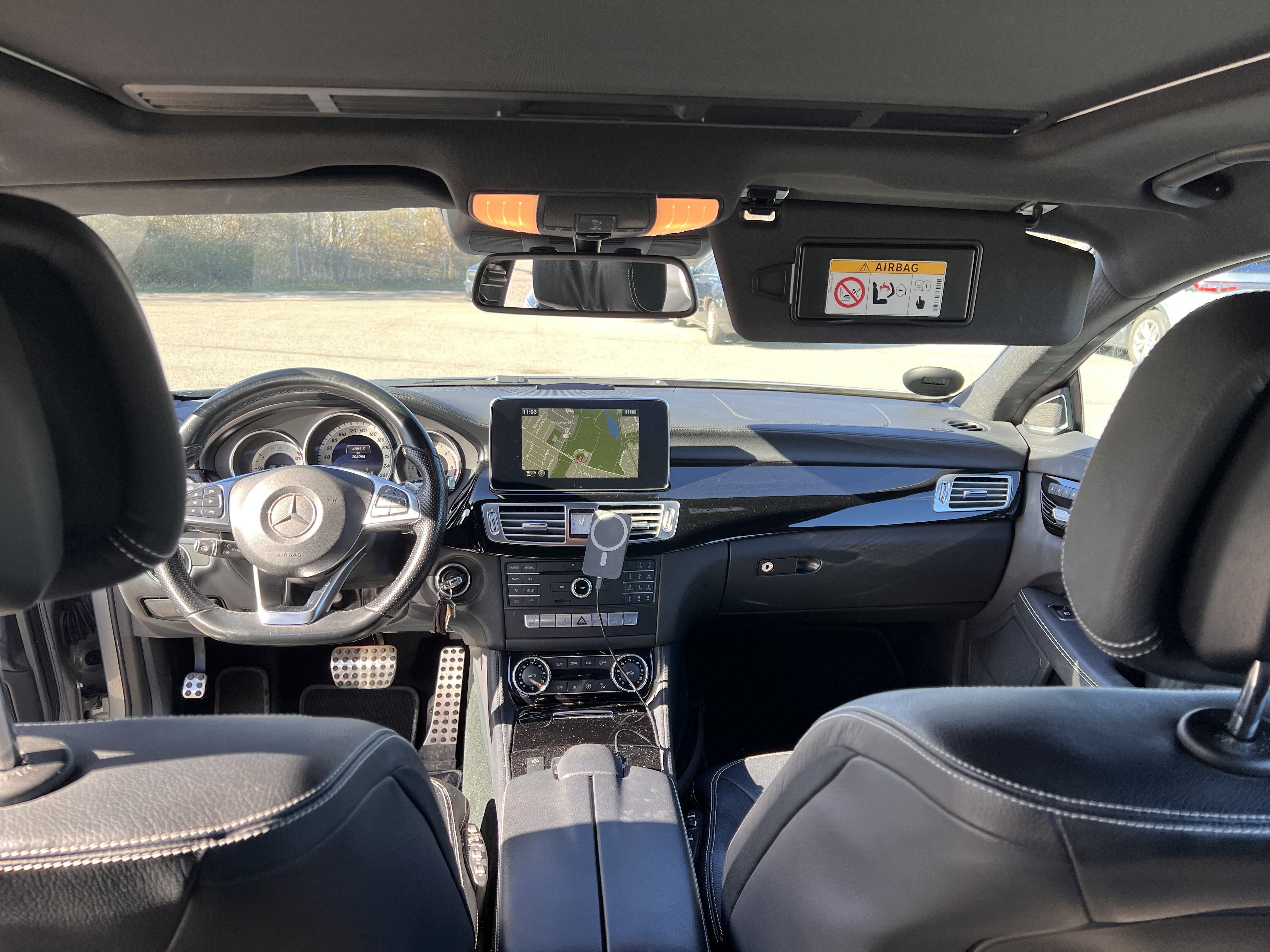 Grå Mercedes CLS350 d fra 2015