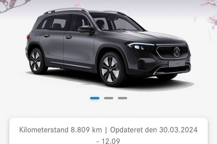 Grå Mercedes EQB 250 fra 2023