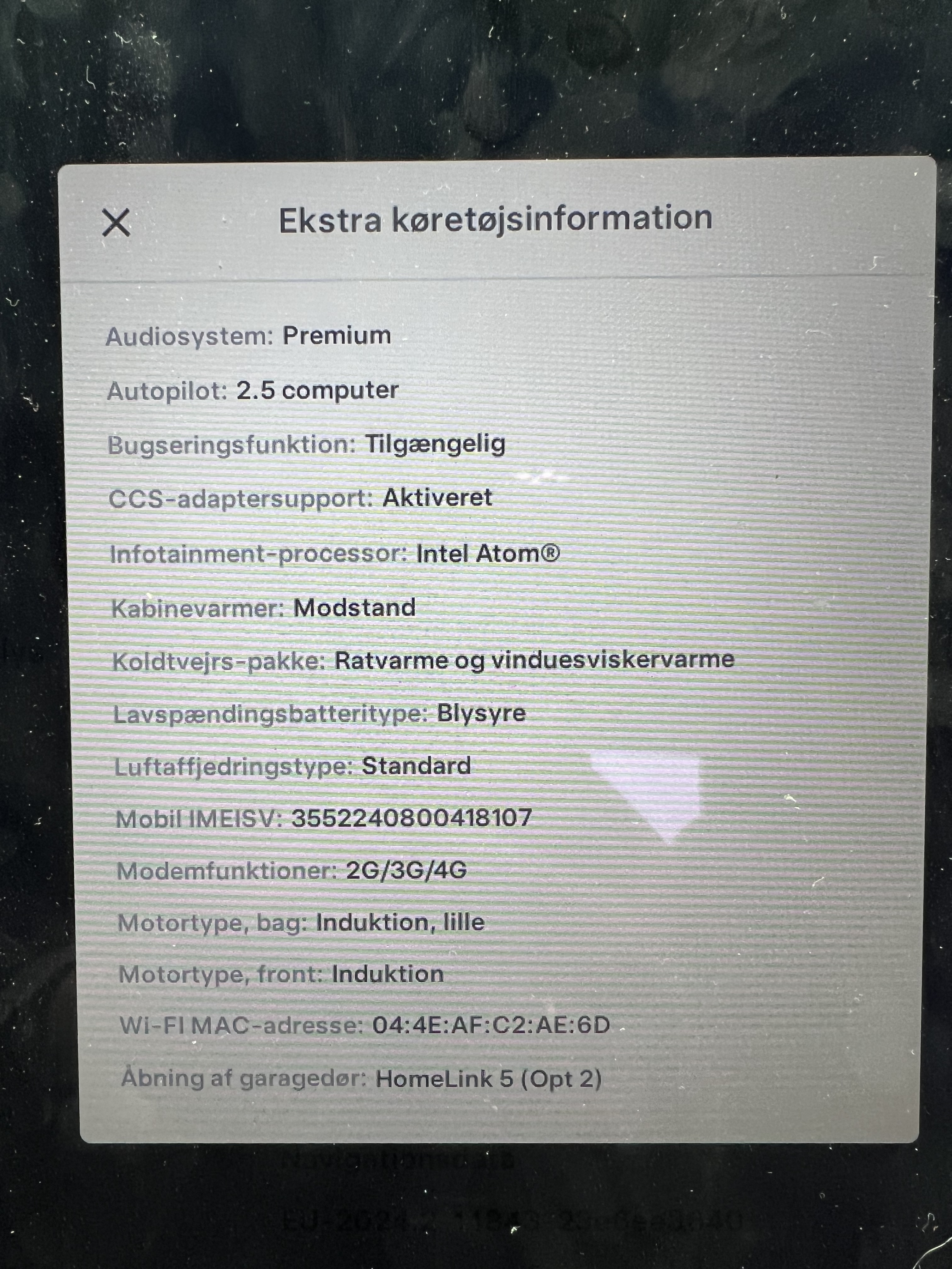 Sort Tesla Model X fra 2019