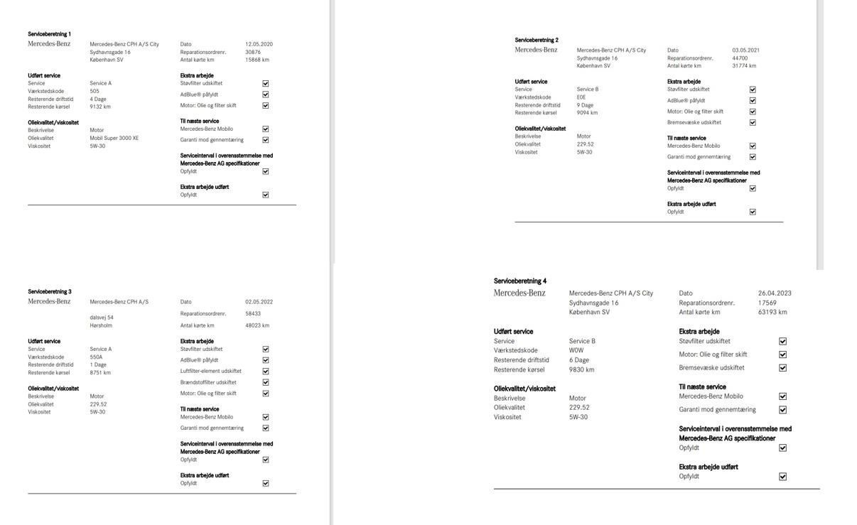 Sort Mercedes E300 de fra 2019
