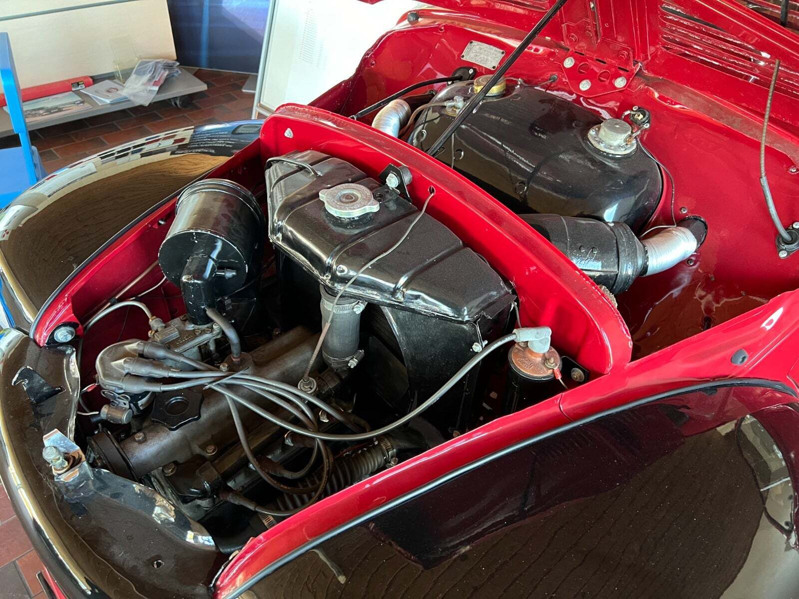 Rød Fiat 500 fra 1949