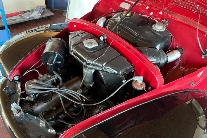Rød Fiat 500 fra 1949