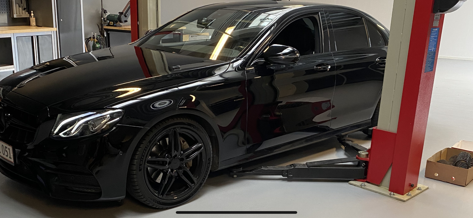 Sort Mercedes E-Klasse fra 2018