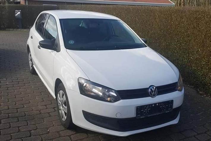 Hvid VW Polo fra 2013