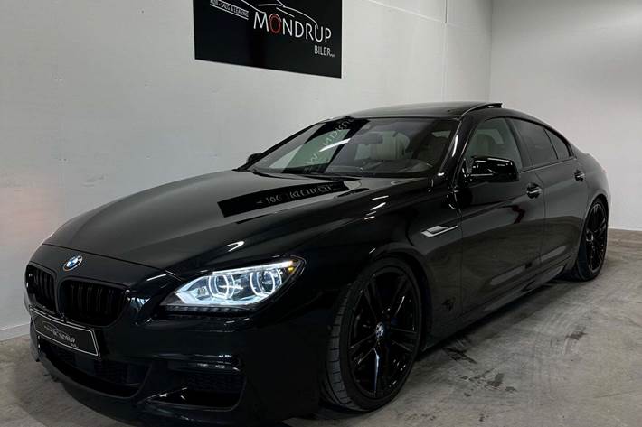Sort BMW 650i fra 2014